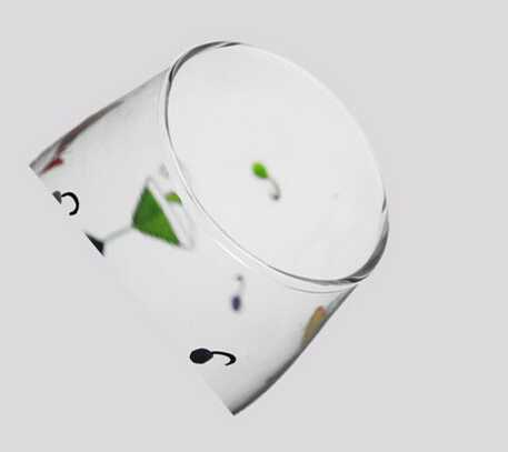 320ml high quality cheap colorful hand painted wine glass