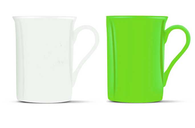 Colorful Extremely Durable Heat Sensitive Porcelain Coffee Mug Promotion