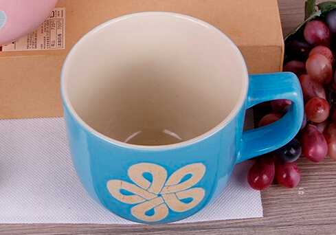 500ml Customized Color Stocked Eco-Friendly Ceramic Mug Cup