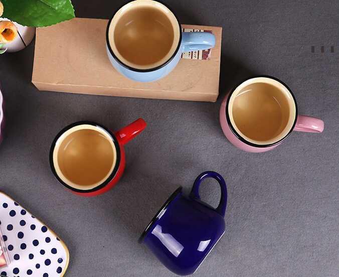 Factory price eco-friendly diverse colors ceramic starbucks mug