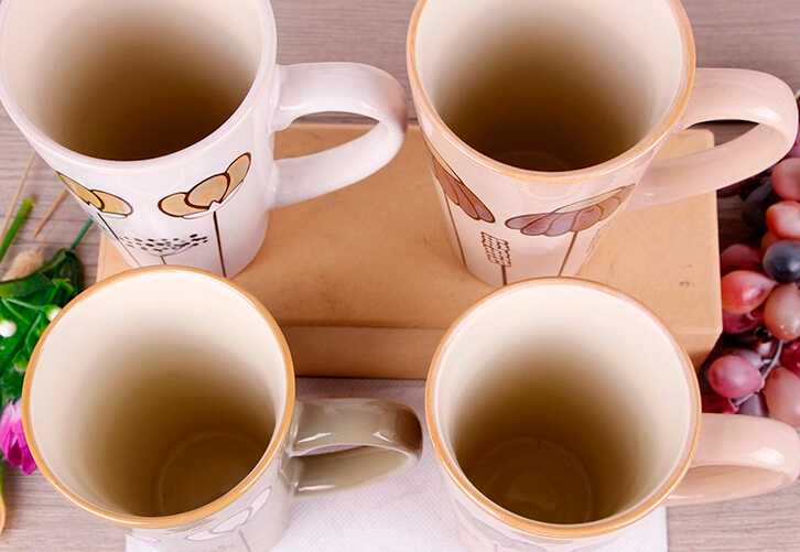 Cheap large-Capacity Tall Ceramic Coffe Mug Wholesale