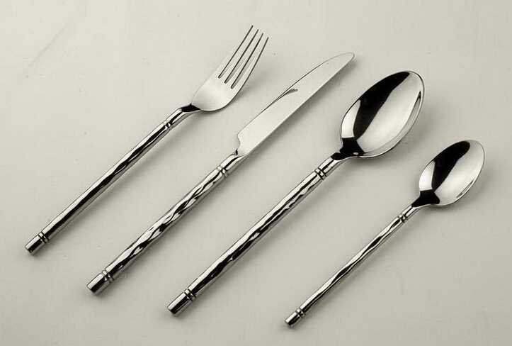 Hot-Selling Stainless Steel Cutlery Set With Spiral Handle