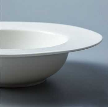 ceramic deep round dinner plate