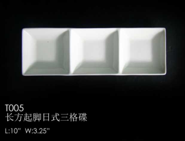 New design durable glazed stackable japanese divided plate 