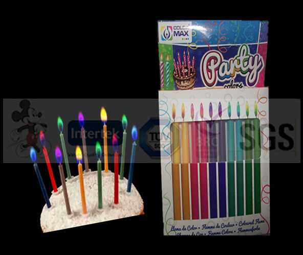 New Style Magic Colored Flame Taper Candles