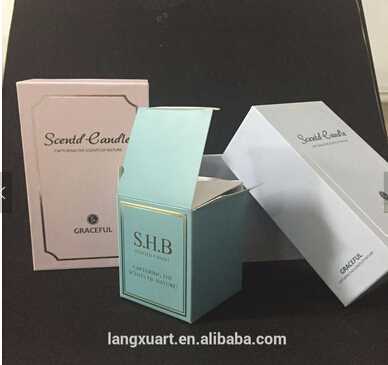 Luxury cylinder glass jar scented candle