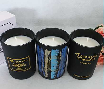 Flameless scented candle with customized logo and size
