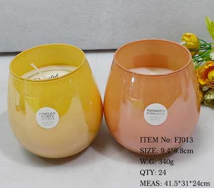 Stocked luxury jar glass candle with more scents