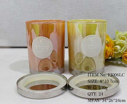 Scented luxury glass jar candles with lid wholesale