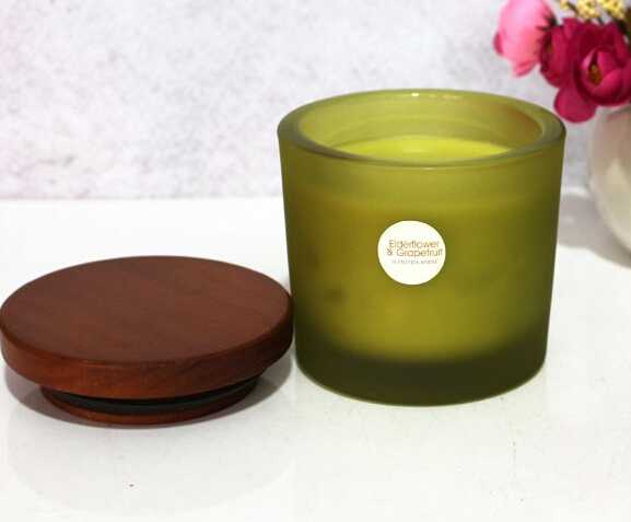 Eco-friendly custom glass jar scented candle
