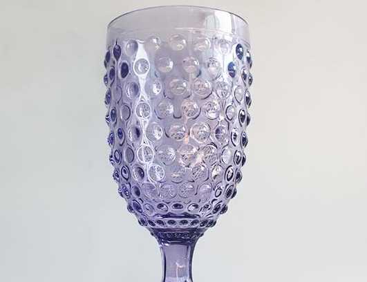 Eco-friendly stocked purple water glass wholesale 