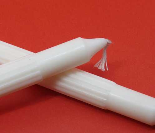 42g Pure White Paraffin Wax Fluted Candle Wholesale