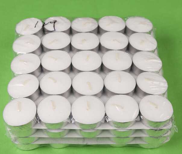 Long time burning religious tealight candle 