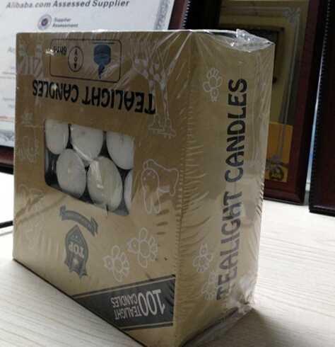 Long time burning religious tealight candle 