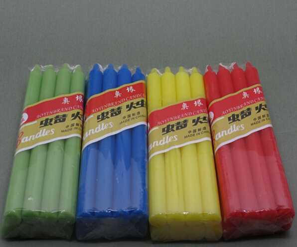 Factory Long Burning Unscented Tapered Candles