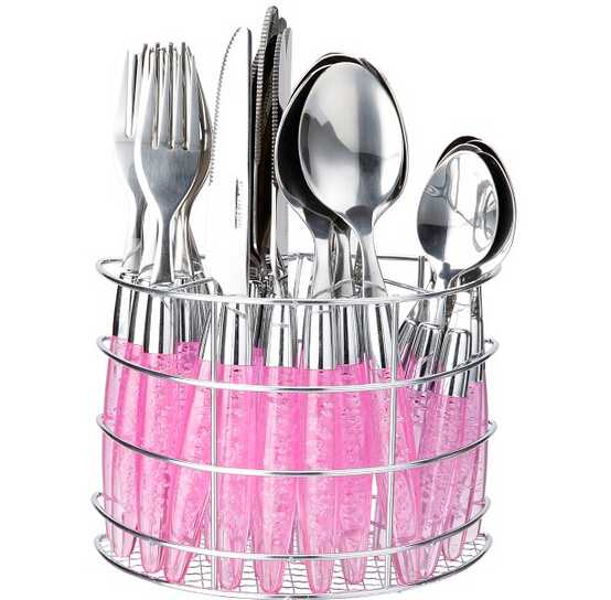 Customized Stainless Steel Cutlery With Plastic Handle
