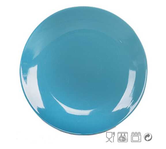 10.5 Inch Round Colorful Stoneware Dig Plate