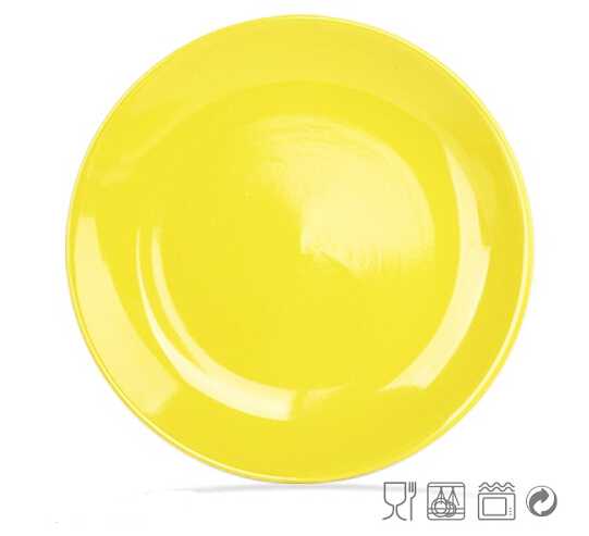 10.5 Inch Round Colorful Stoneware Dig Plate