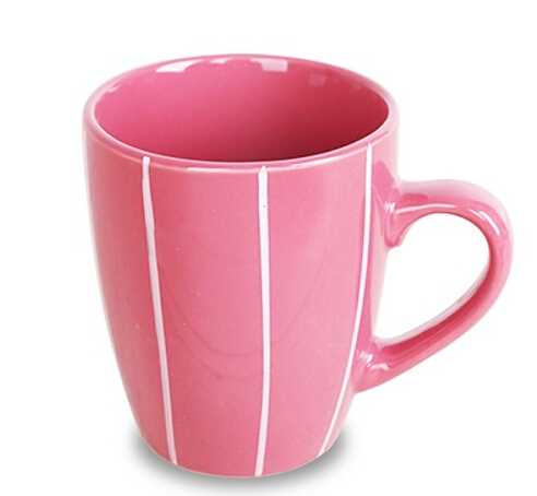 12oz Colorful Coffee Mug With White Line