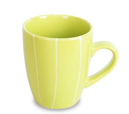 12oz Colorful Coffee Mug With White Line