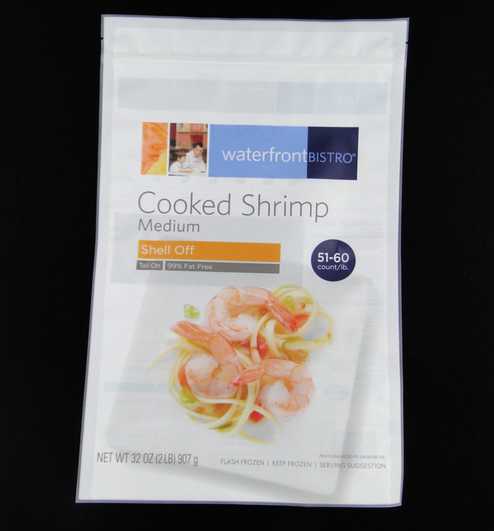 Three Sides Sealed Seafood Plastic Bag