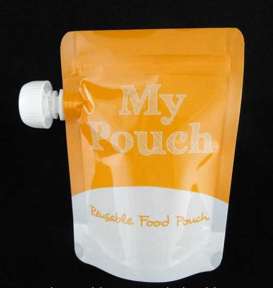 Reusable Baby Food Spout Pouch with Zipper for Refilling