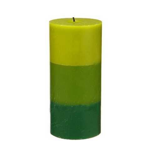 Three Layers Of Gradient Color Pillar Candle