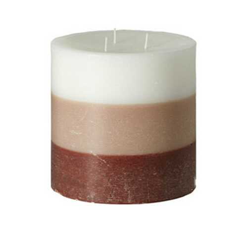 Three Layers Color Hand Poured Scented Pillar Candle