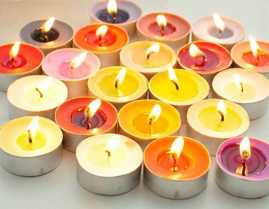 Customized Size And Color Scented Tealight Candle 
