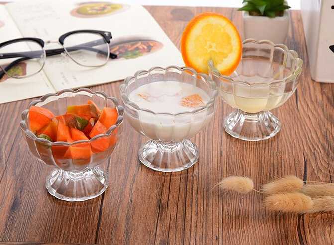 Stocked customized color wide mouth juice glass