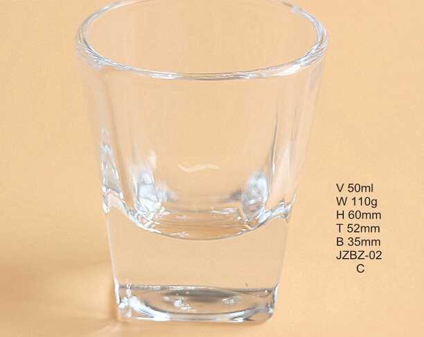 50ml welcomed clear water glass wholesale