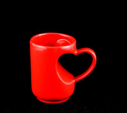 12 oz marriage mug cup with heart handle
