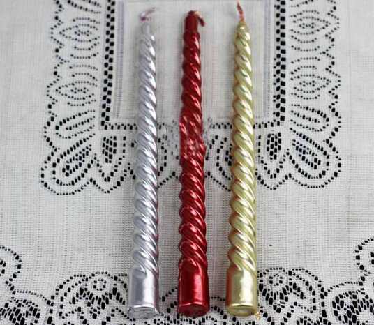 Cheap fancy wedding spiral pillar candles  wholesale