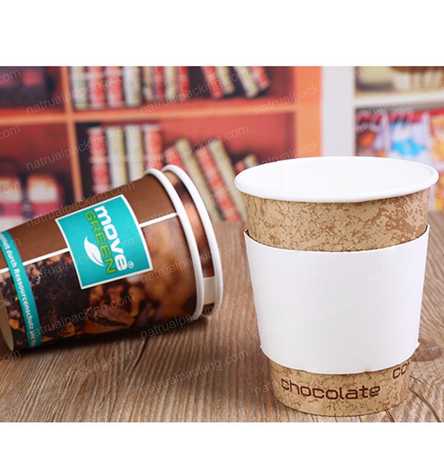 Custom Logo Hot Drinking Disposable Coffee Paper Cup