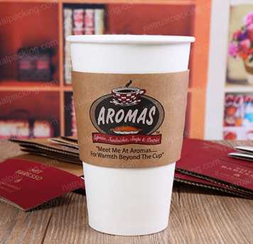 Custom Printed Disposable Eco-Friend Corrugated Coffee Paper Cup