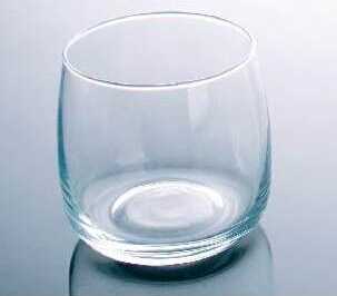 Simple Clear Cylindrical Shape Water Glass