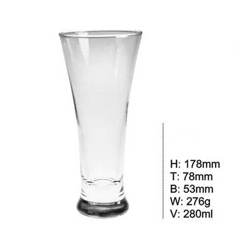 280ml Durable Hot Sale Cheap Drinking Glass