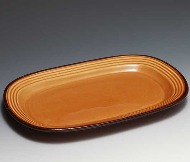 13 Inch Rectangular Unicolor Ceramic Plate