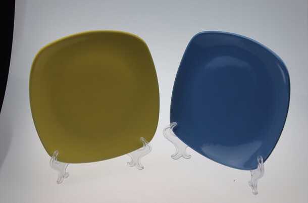 Hot Selling Square Ceramic Plate with Colorful Glaze