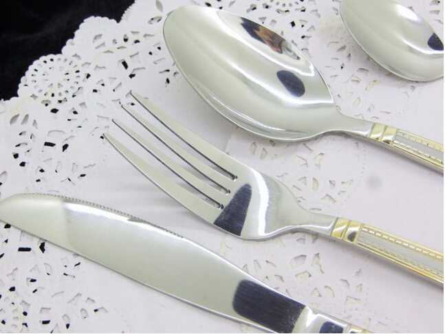 Immersion Gold Stainless Steel Cutlery Set