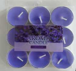 9pices tealight candle with six kinds of color 
