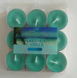 9pices tealight candle with six kinds of color 