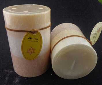 Hot sales mottled pillar candle for home decoration