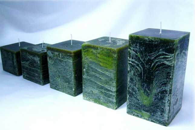 Manufacturers customized logo rustic pillar candle