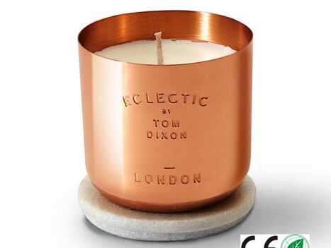 Luxury copper jar scented candle
