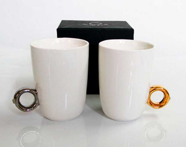 750ml White Sublimation Mug With Special Design Handle