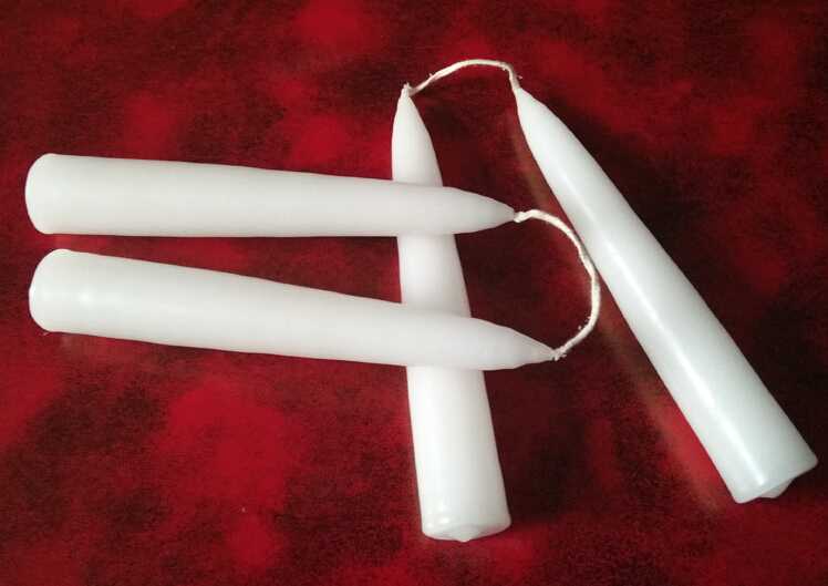 6 inch handmade taper candle wholesale