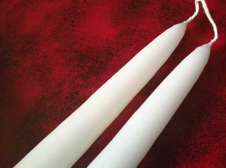 6 inch handmade taper candle wholesale