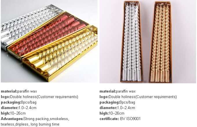 Manufacturer good quality spiral candle