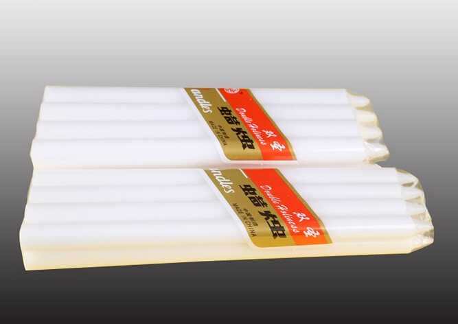  8 inch smooth daily use white candle